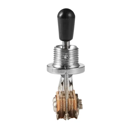 Vista 5 de Randon Interruptor de palanca de guitarra recta corta de 3 vías con tapas de perilla de punta compatible con Gibson Toggle Les Paul Electric Guitars