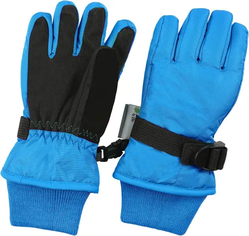 Vista 12 de Waterproof Kids Ski Snow Gloves, 100G 3M Thinsulate Warm Winter Boys Girls Negro