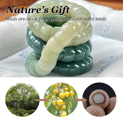 Vista 3 de Pulsera antiestrés con artículos para aliviar la ansiedad – Pulsera natural para aliviar la ansiedad y el estrés, joyería calmante para mujeres
