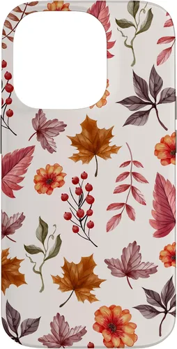 Vista 17 de Halloween Pattern Fall Leaves Pattern - Autumn Season Case for iPhone 17