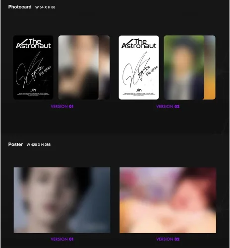 Vista 7 de DREAMUS - Jin - The Astronaut Single Album [Set (Ambas versiones)]