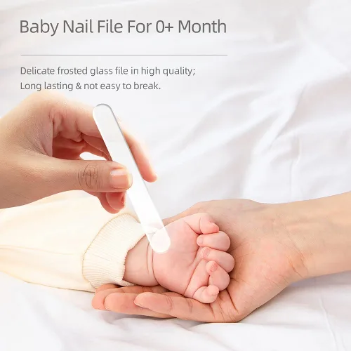 Vista 5 de Juego de cortaúñas para bebé con bonito estuche, kit de lima de uñas y uñas de los pies para manicura y pedicura para recién nacidos, regalo de aseo