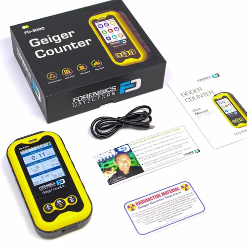 Vista 6 de Contador Geiger + Tarjeta de prueba de radiación Sensor de vida mejorado de 20 años Detector de radiación Beta, Gamma y rayos X Aprobado