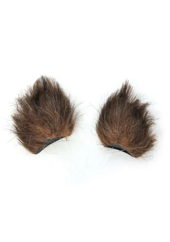 Vista 5 de Orejas y cola de gato marrón peludo Multicolor