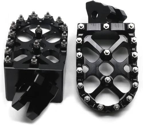 Vista 4 de MZS Estriberas eléctricas para motocross compatibles con X3 XXX MX3 MX4 MX5, estriberas Ebike MX más anchas reposapiés resto pedal CNC aluminio negro