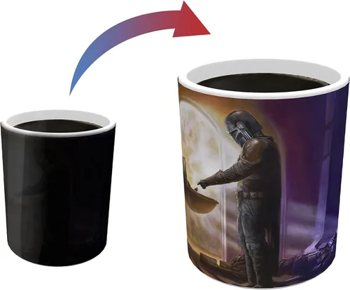 Vista 19 de Morphing Mugs Star Wars - The Book of Boba Fett - Un nuevo comienzo - Una taza sensible al calor de 16 onzas - Imagen completa revelada cuando se