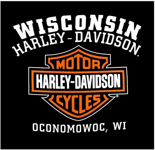 Vista 2 de Harley-Davidson - Camiseta de manga larga con cuello redondo para hombre, color negro