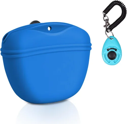 Vista 9 de Kit de Entrenamiento con Clicker para Perros Left&Right, Bolsa de Golosinas de Silicona para Entrenamiento de Perros y Clickers para Perros, Bolsa