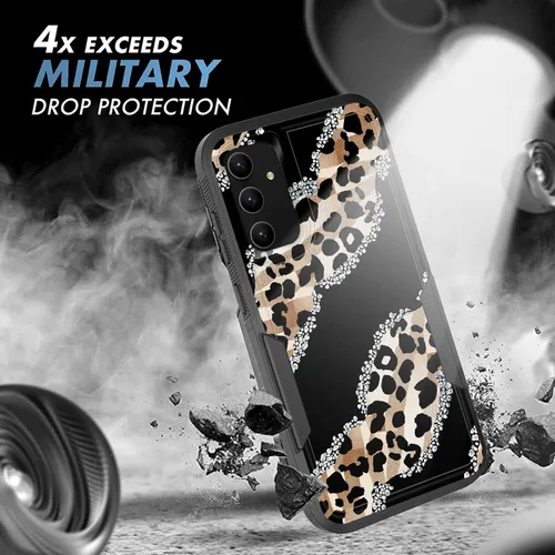 Vista 731 de Funda para Galaxy A14 5G, resistente de doble capa híbrida de policarbonato duro, goma suave, a prueba de golpes, funda protectora resistente