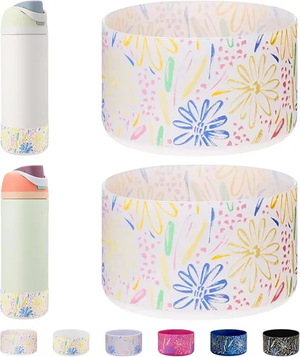 Vista 66 de WK IEASON 2 fundas de silicona para botella de agua Owala, base protectora para botella de agua Owala FreeSip Twist y Flip Flask accesorios
