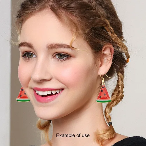 Vista 8 de 32 dijes de esmalte en tono dorado surtidos, limón, sandía, naranja, fresa, manzana, delicados, colgantes, fruta, alimentos, para aretes, joyería