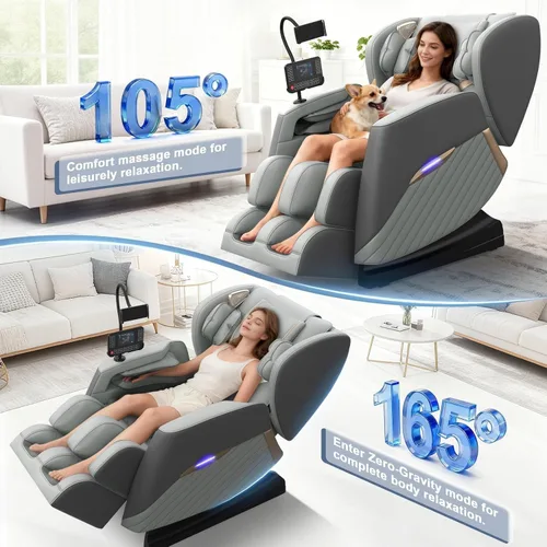 Vista 5 de Massage Chair Full Body, 14 Fixed Rollers Heating for Home