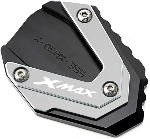 Vista 6 de WONANG Motorcycle Side Stand pad for Y&AMAHA Xmax 300 2023 Xmax 125 250 400 X-MAX300 Motorcycle CNC Side Stand Enlarger Kickstand Pad (Color : 1)