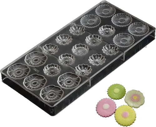Vista 15 de Grainrain Moldes de chocolate de plástico, moldes de caramelo de corazón, moldes de policarbonato de plástico, herramienta para hornear pastelería