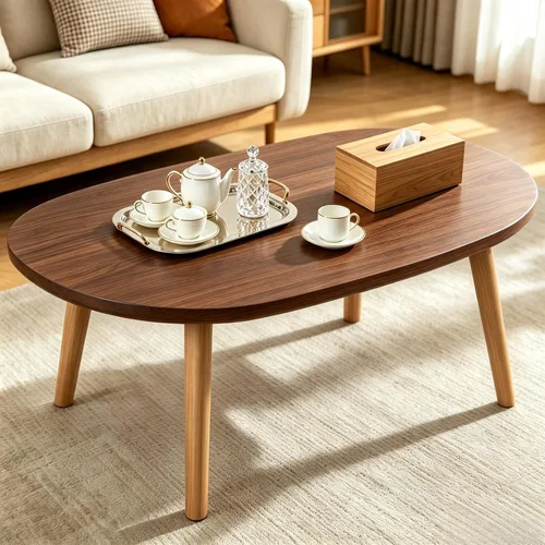 Vista 17 de Mesa de Centro, Mesas de Centro Pequeñas de 23.6", Mesas de Centro Redondas Negras para Sala de Estar, Mesa de Piso para Sentarse en el Suelo, Mesa