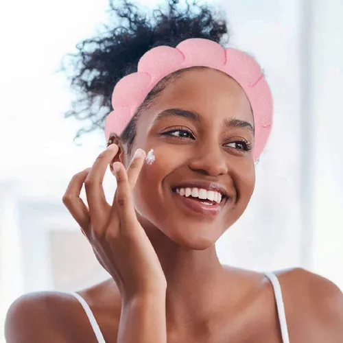 Vista 8 de Diademas de cuidado de la piel para el lavado facial, diademas de spa para lavar la cara, suaves diademas de cuidado de la piel y maquillaje