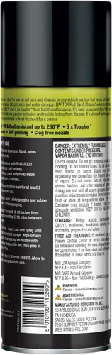 Vista 5 de RAPTOR 1K Barra Antivuelco y Chasis, Pintura en Aerosol para Automóviles, Grado Profesional, Acabado Duradero, Fácil de Usar, Negro Brillante, 10