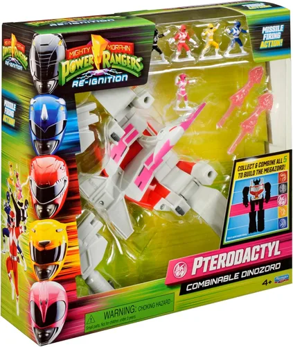 Vista 8 de Mighty Morphin Power Rangers: Re-Ignition - Dinozord Pterodáctilo Combinable de Playmates Toys