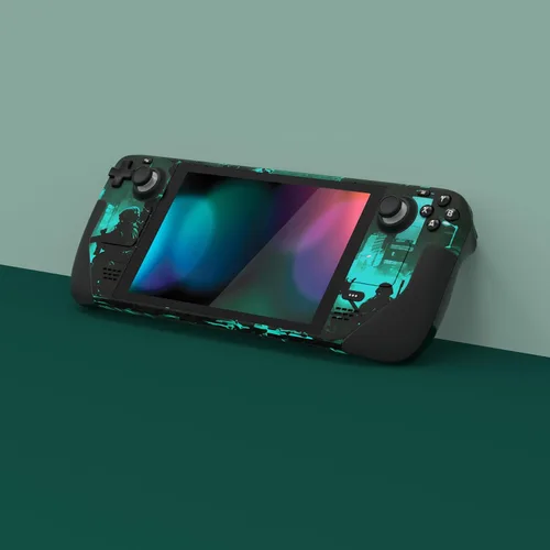 Vista 2 de PlayVital Juego completo de calcomanías protectoras para cubierta de vapor, pegatinas personalizadas cubierta de vinilo para Steam Deck Handheld