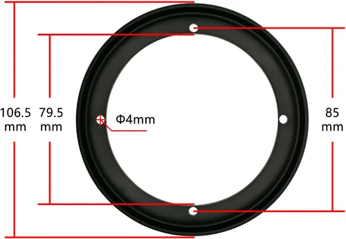 Vista 4 de Cubiertas para parrilla de altavoz de 3 pulgadas, protector de subwoofer para altavoz de automóvil, marco de plástico ABS con malla metálica