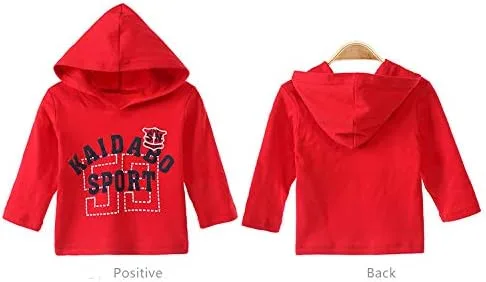 Vista 4 de Yao 1T-5T - Ropa de niño pequeño, conjuntos de ropa de otoño para bebé, 3 piezas, chaleco de mezclilla, sudaderas con capucha de algodón, jeans