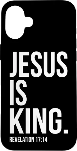 Vista 23 de Jesus is King Bible Scripture Quote Christian Case for iPhone 17