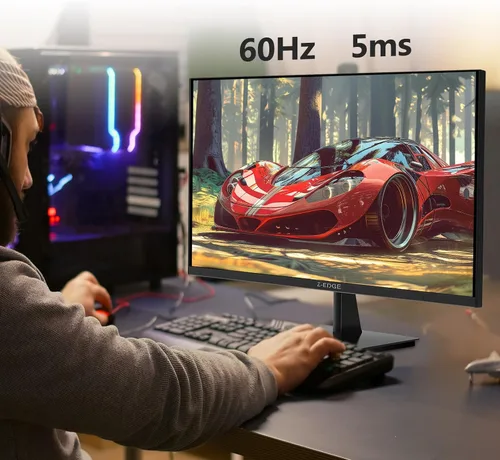 Vista 9 de Z-Edge U27P4K - Monitor de 27 pulgadas 4K IPS Ultra HD 3840x2160, tasa de refresco de 60Hz, monitor de PC para juegos, 100% sRGB, HDMI x 2 y DP x 2
