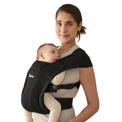 Vista 12 de Ergobaby Embrace Portabebés para Recién Nacidos hasta Niños Pequeños - Portabebés Ergonómicos Ligeros - Esenciales Acogedores (7-25 Libras), Tejido