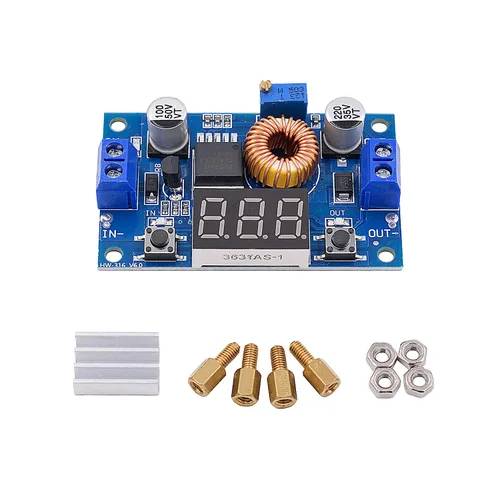 Vista 7 de [Paquete de 2] Convertidor DC-DC 5A Buck 4-38V a 1.25-36V Regulador de voltaje reductor Módulo de alta potencia con pantalla LED