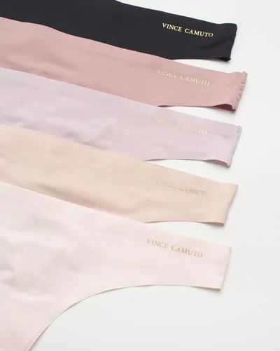 Vista 3 de Vince Camuto Ropa interior para mujer, paquete de 10 calzones sin costuras (S-XL)