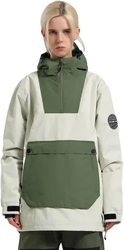 Vista 9 de Chaquetas de esquí para hombre, abrigos de snowboard para mujer, chaqueta impermeable para deportes de invierno, resistente al viento, cálida