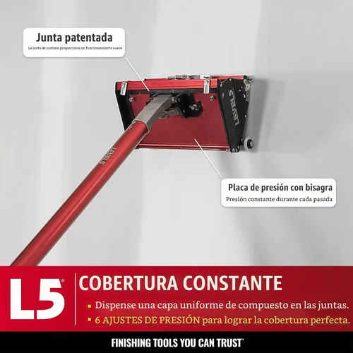Vista 3 de Caja plana de 10 pulgadas - LEVEL5 Grado profesional Limpieza rápida Acabado de paneles de yeso Sheetrock Gyprock Wallboard 4-765