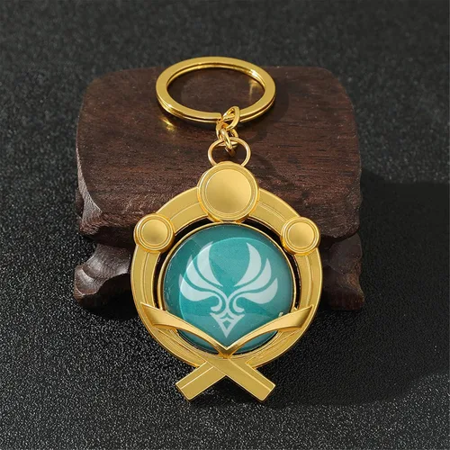 Vista 6 de Genshin Impact Vision - Llavero luminoso para proyectos de juego caliente accesorios para cosplay