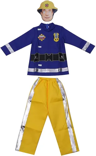 Vista 2 de Disfraz de bombero para niños Bombero Sam Cosplay vestido de Halloween