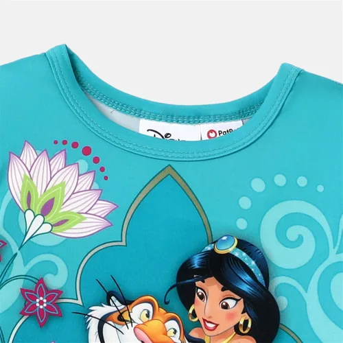 Vista 3 de Disney Conjunto de 2 piezas de sudadera y leggings con mangas con volantes para niñas pequeñas de princesa