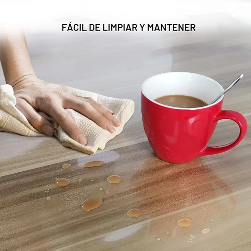 Vista 6 de Alfombrilla para silla de oficina para suelos duros - 45''×53'', protector de suelo transparente de PVC resistente para madera/azulejos Transparente