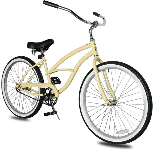 Vista 9 de MICARGI Bicicleta híbrida para adultos de 24/26 pulgadas, bicicleta híbrida de 1/7 velocidades para mujeres, hombres, personas mayores, bicicleta