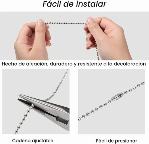 Vista 2 de Honoson 4 unidades de cadena de tracción de ventilador de techo de cristal