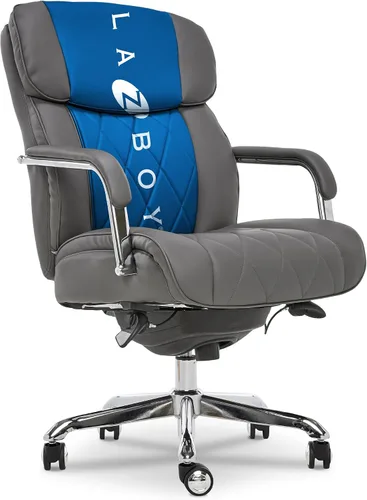 Vista 16 de La-Z-Boy Sutherland CHR10048A - Silla giratoria ergonómica de piel Negro