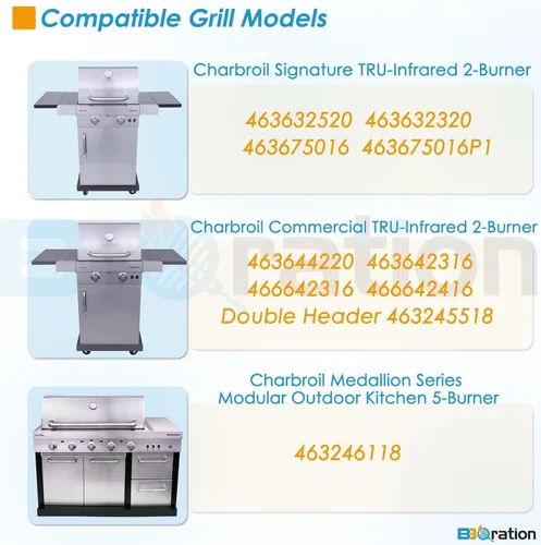 Vista 2 de G362-2100-W1 Kit de repuesto para parrilla Charbroil TRU-Infrared 463642316 463644220 463632320 463675016 463644220 463245518, parrilla de parrilla
