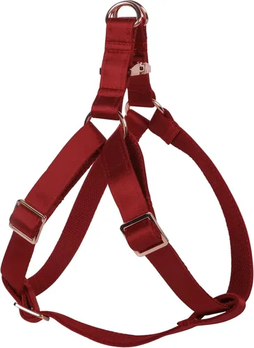 Vista 6 de Lionet Paws Arnés para perro, arnés de nailon de seda ajustable sin tirones con hebilla de metal para perros pequeños, fácil caminar, verde oscuro