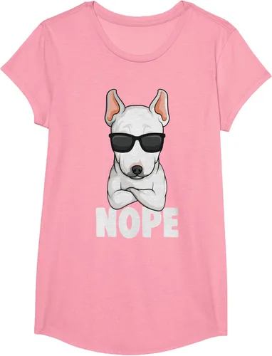 Vista 104 de Camiseta de perro Bull Terrier para niños y mujeres, Negro