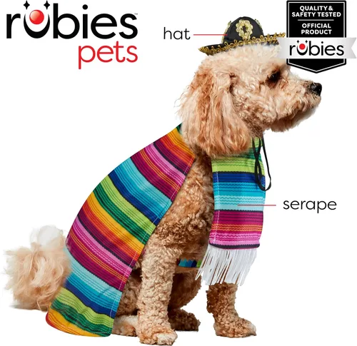 Vista 2 de Disfraz para mascotas de Halloween, colección clásica, L, Azul