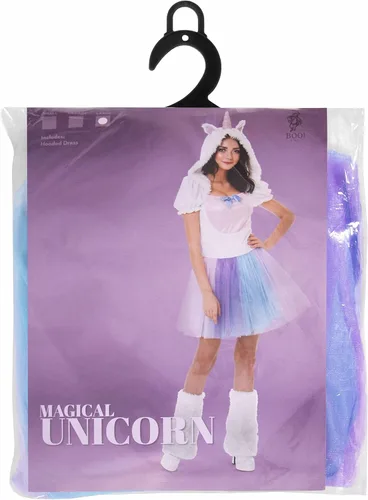 Vista 5 de Unicorn Halloween Costume for Women Includes Dress Leg Warmers and Head Accessory