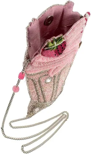 Vista 5 de Mary Frances Shake It Up Crossbody para mujer, rosa, talla única de EE. UU, Rosado