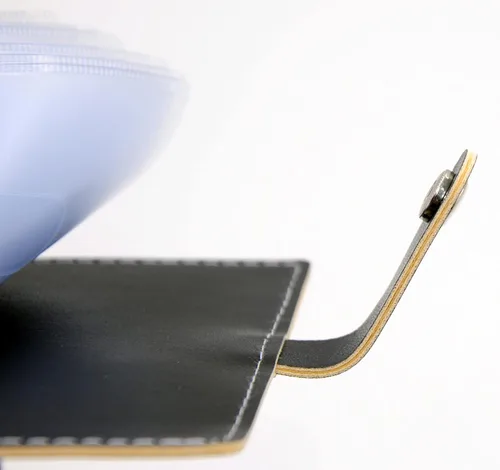 Vista 4 de Karlling billetera de cuero suave para 20 tarjetas de crédito, Negro