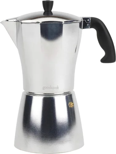 Vista 8 de Goodcook Koffe - Cafetera de 3 tazas de aluminio para café expreso, no eléctrica