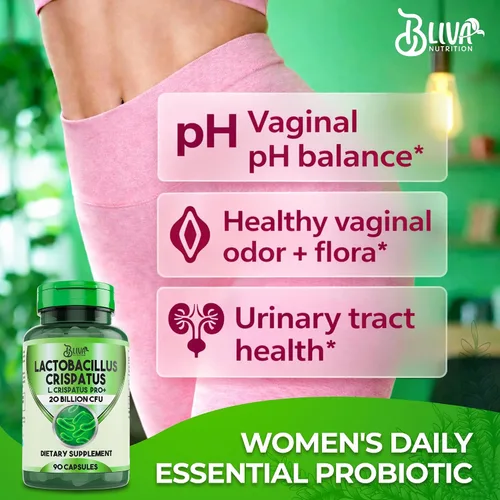 Vista 6 de BLIVA Lactobacillus Crispatus Cápsulas – L Crispatus – 20 mil millones de UFC por porción – Suplemento L. Crispatus más alto de UFC para mujeres