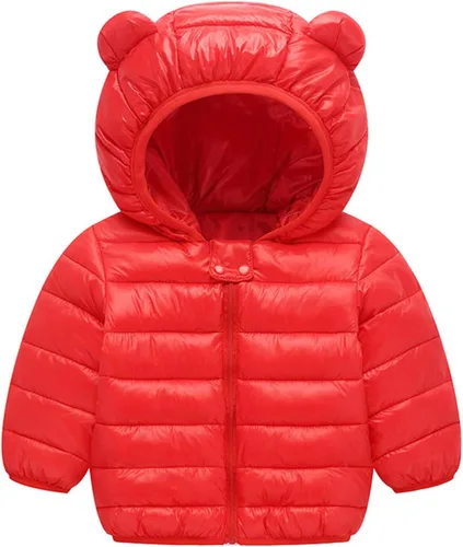 Vista 11 de Abrigos de invierno de estilo inflado con capucha para bebé 07 negro