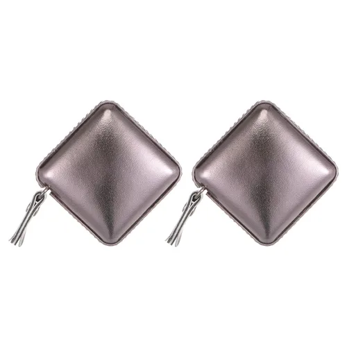 Vista 15 de HARFINGTON Cinta métrica retráctil cuadrada de 59.1 in/60 pulgadas, funda de cuero suave, tamaño de bolsillo para cuerpo, tela, medidas de costura